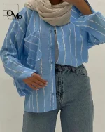 شومیز زنانه مدل پری راه راه