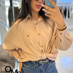 خرید عمده شومیز پری پارچه بیسیک