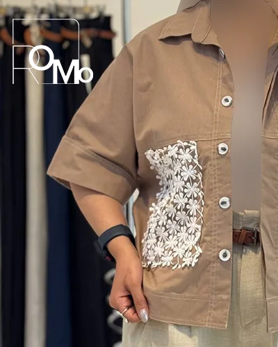 مدل ساده شومیز پارچه لینن عمده فروشی