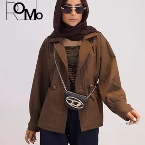 بارانی کت کرکره ای عمده زنانه یقه E