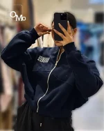 سویشرت زنانه زیپ دار پاییزه عمده