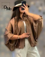 قیمت عمده بامبر ساتن جدید زنانه بهاره