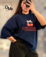 تولیدی تیشرت نخ پنبه زنانه عمده