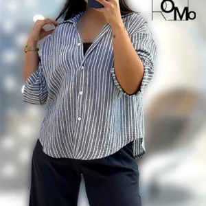شومیز لنین راه راه زنانه عمده