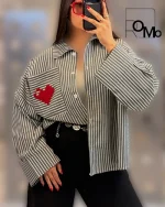 تولیدی عمده شومیز دخترانه راه راه جدید