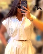 وست پوپلین کوتاه کژوال زنانه عمده
