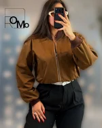 بامبر جکت خلبانی زنانه عمده جدید ترند