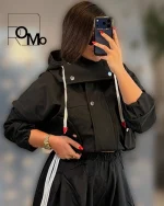خرید بارانی کلاه دار زنانه برای مغازه