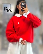 پلوشرت دورس آستین بلند زنانه عمده