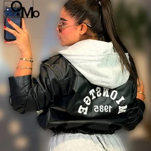 کاپشن چرم زنانه عمده
