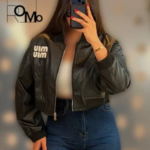 خرید عمده چرم ژاکت زنانه miumiu